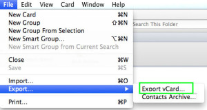 Export contact Apple Mail to Outlook
