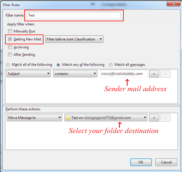 mozilla thunderbird email parser