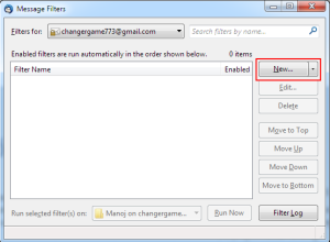 thunderbird message filter