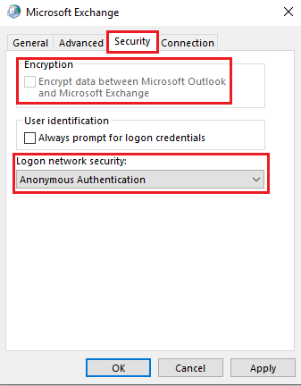 setup logon security network