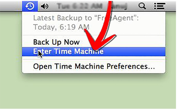Enable Time Machine