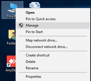 manage option
