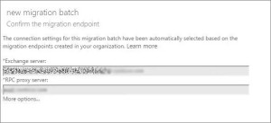 How to create Migration Endpoints in Office 365 Exchange Online?