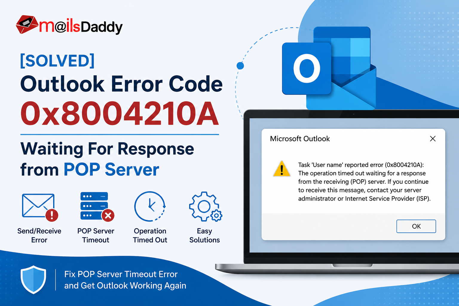 outlook erro code 0x8004210a