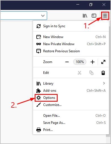 Menu option