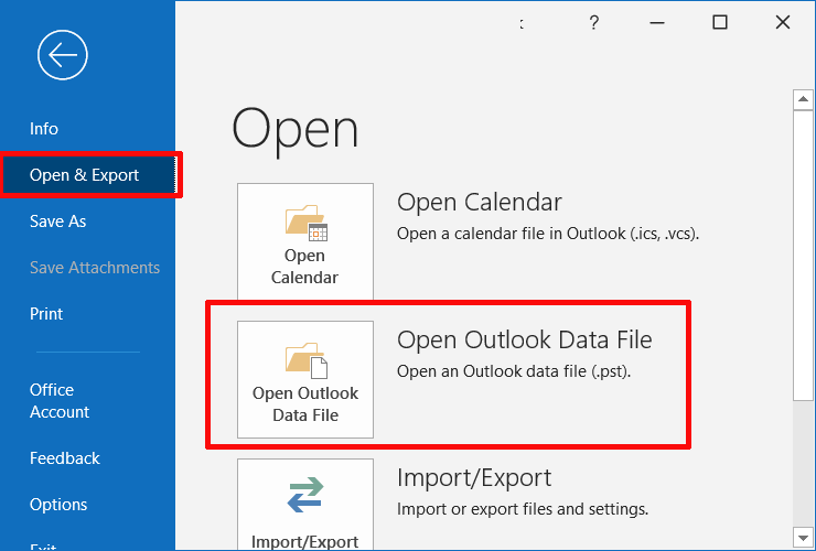 click-on-file-tab-open&export-Outlook-data-file-step1