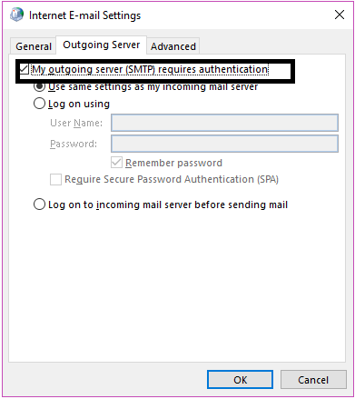 incoming mail server