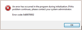 error code