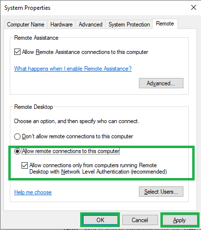 allow-remote-connection