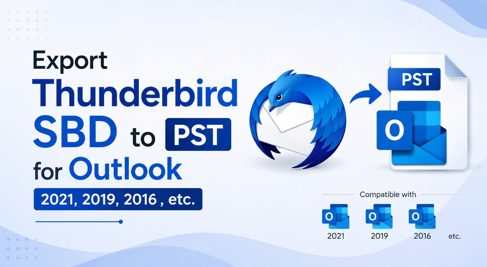 convert sbd to pst