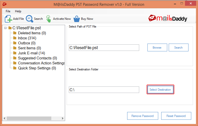 change outlook password