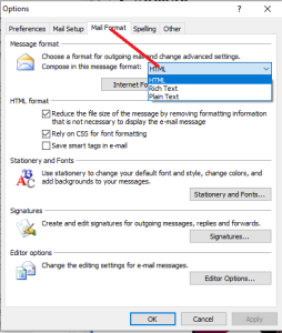 How to Change or Convert Outlook email to HTML in Windows?