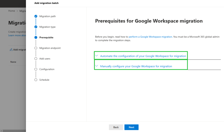 Guideline to Migrate from Google Workspace to Office 365