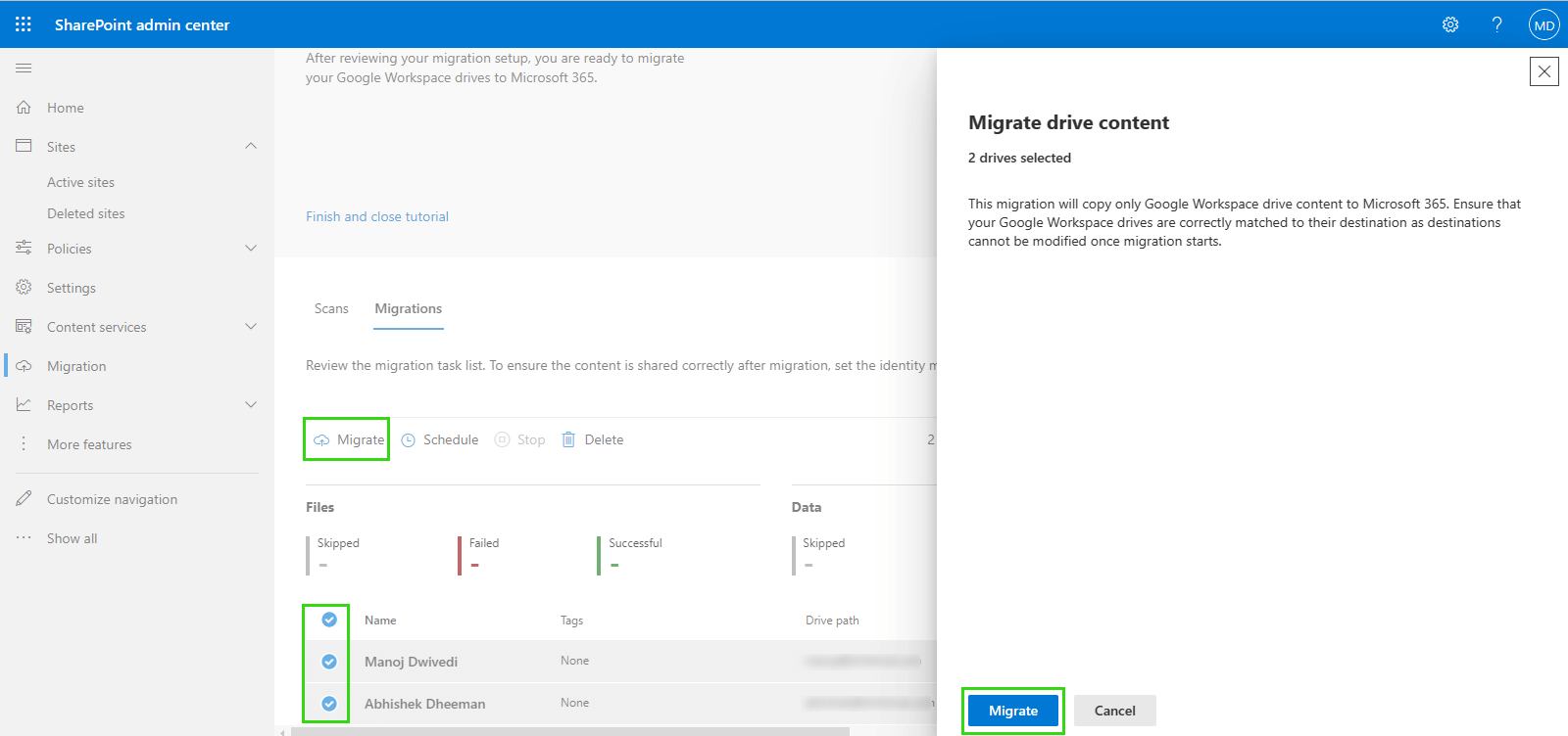 copy to migration