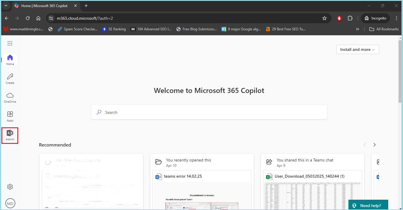 pst to Mirosoft 365 - 1