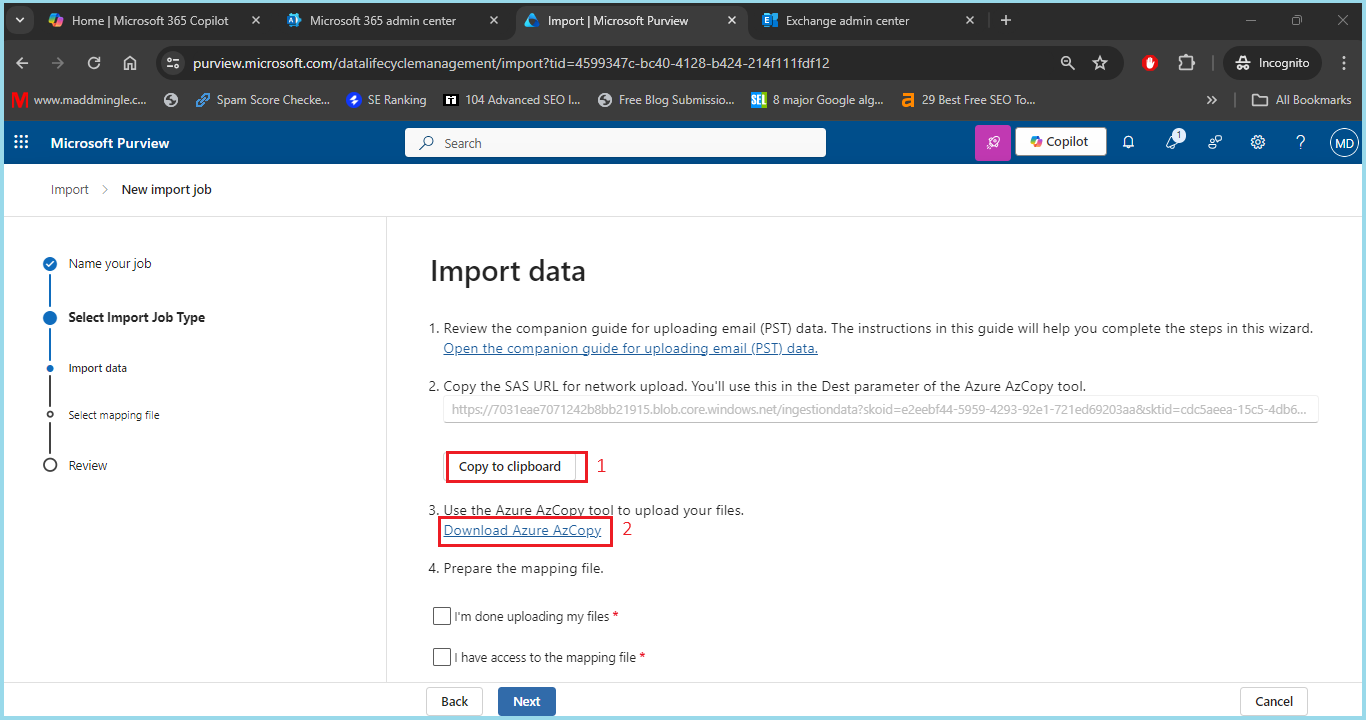 pst to office 365 - 2