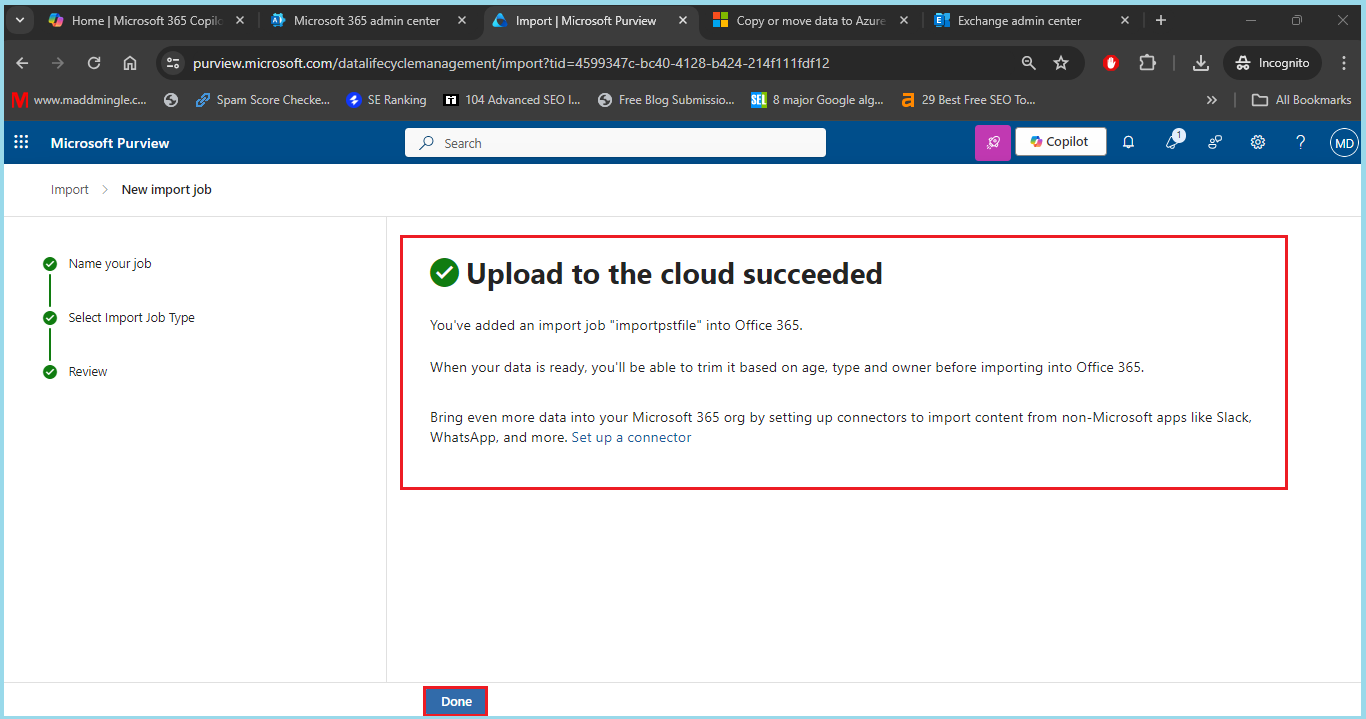 pst to office 365 - 10
