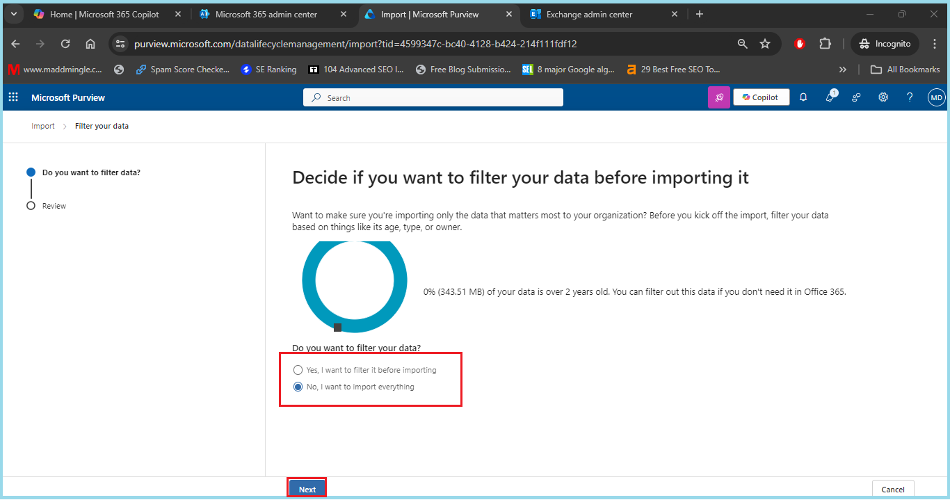 pst file into Microsoft 365 - 4