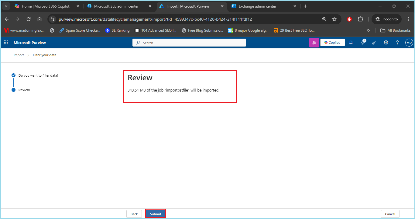 pst file into Microsoft 365 - 5