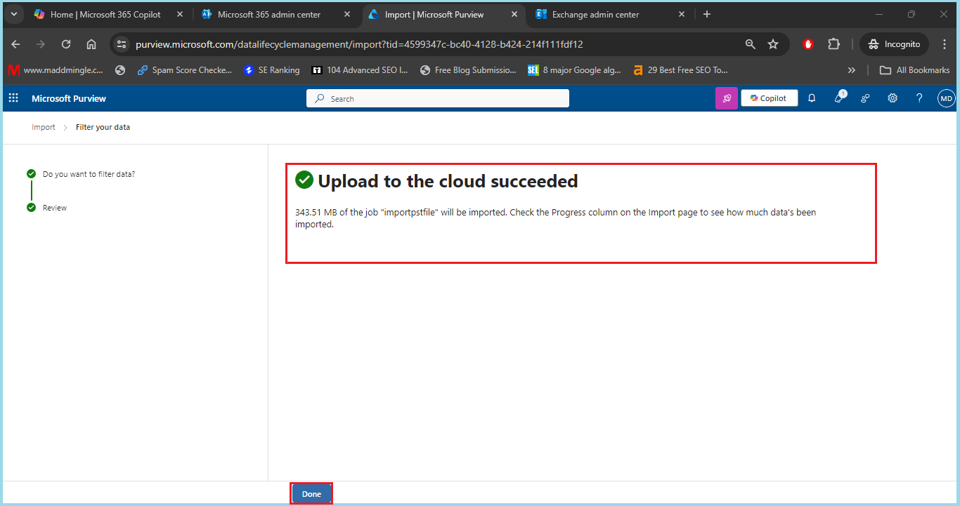 pst file into Microsoft 365 - 6