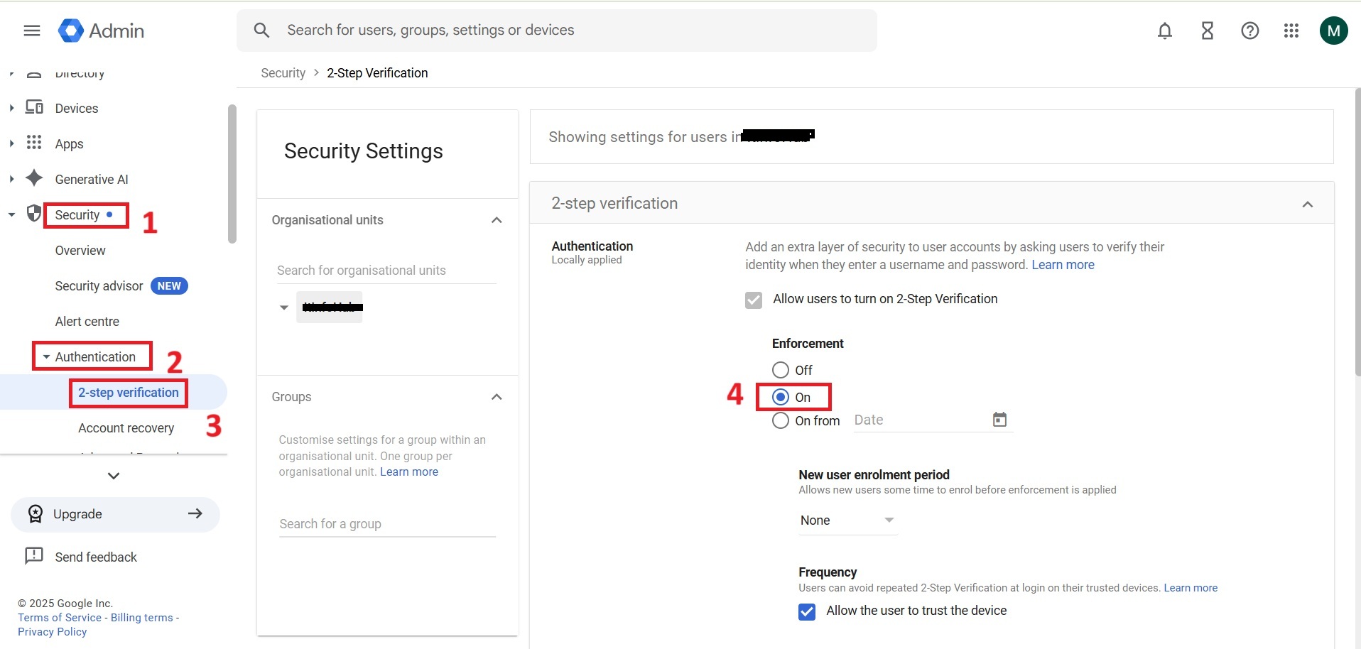 google workspace app password generate