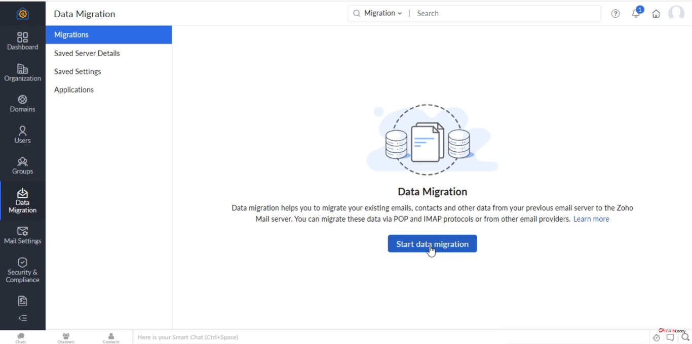 start data migration