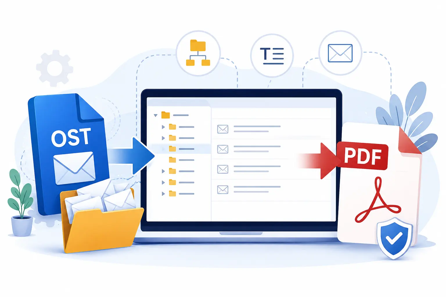 convert ost to pdf in safe mode