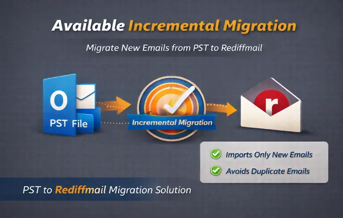migrate pst to rediffmail