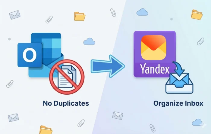 migrate pst to yandex