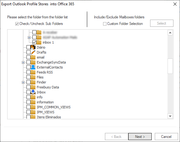 Step 03: Preview Mailbox Folders & Contents — MailsDaddy Exchange Server Suite