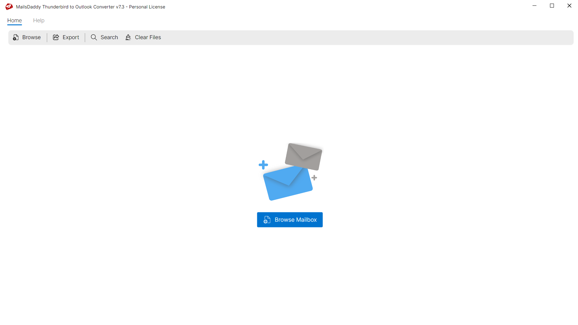 Step 01: Download & Launch the application — MailsDaddy Thunderbird to Outlook Converter