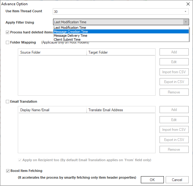 office 365 migration using csv file