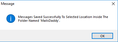 confirmation window