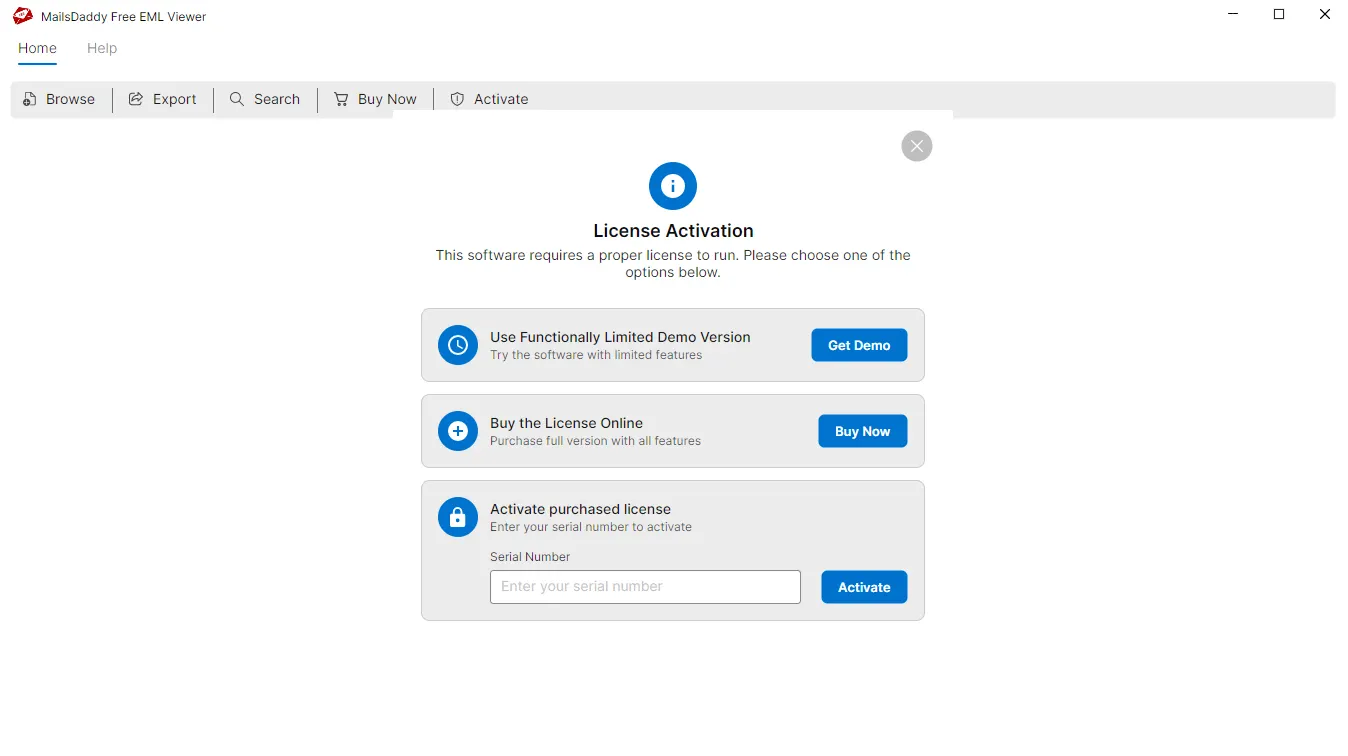 Free Download and browse EML