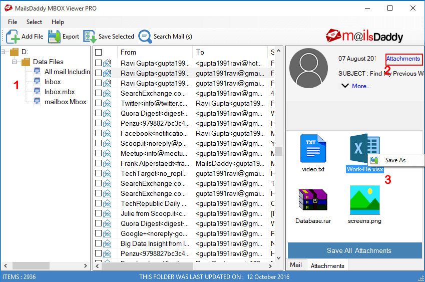 Windows 8 MailsDaddy Free MBOX Viewer 1.0 full Windows 8 MailsDaddy Free MBOX Viewer full