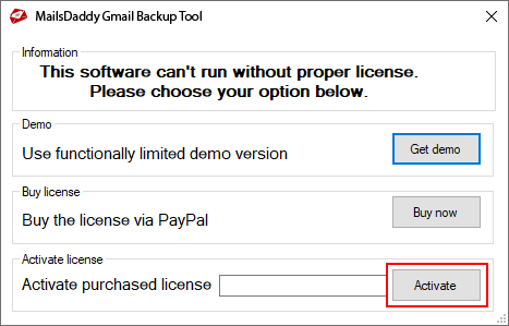 MailsDaddy Gmail Backup Tool