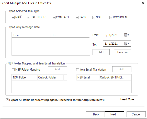 migrate domino notes to office 365