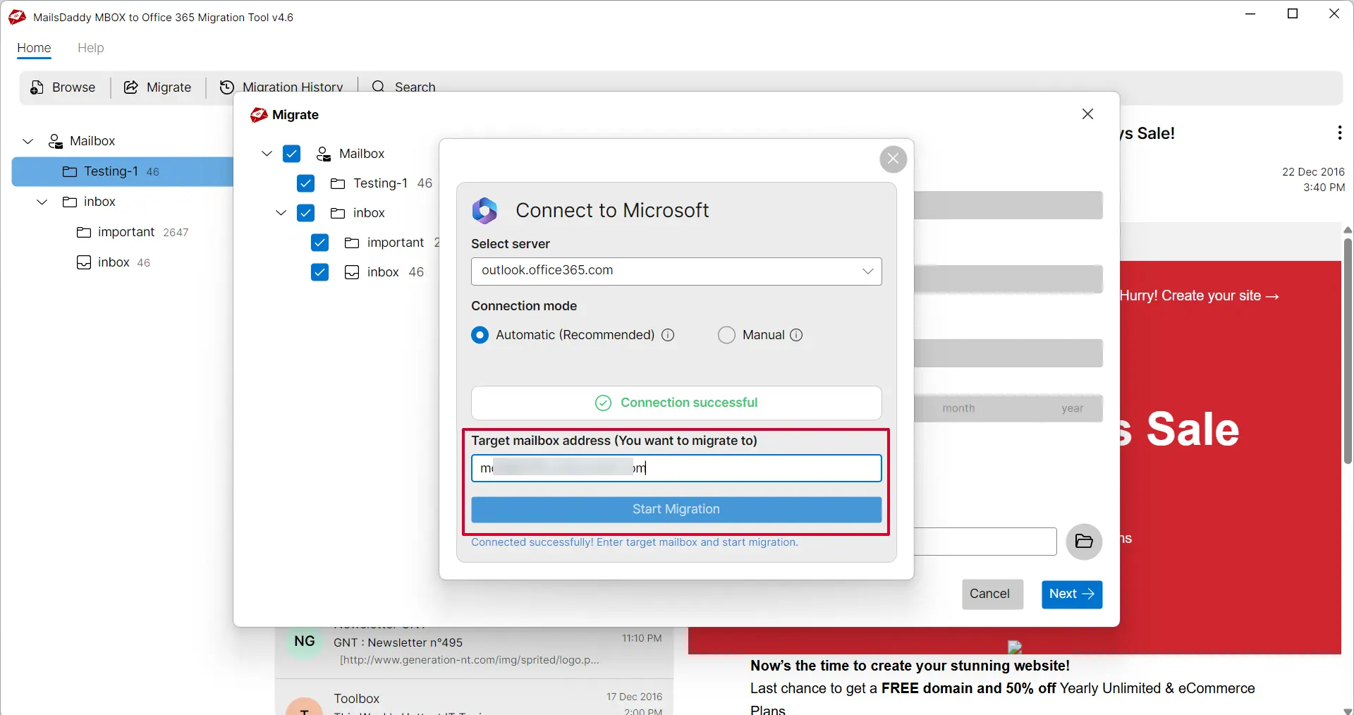 type target email address