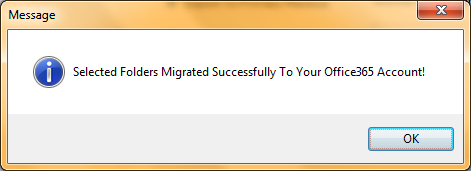 confirmation window