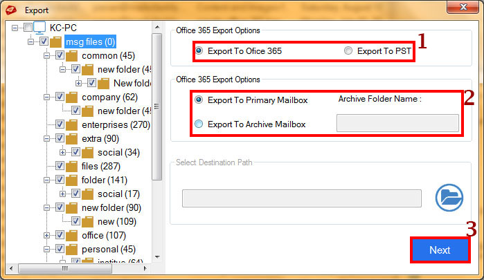 select options