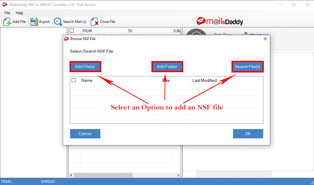 click on add file