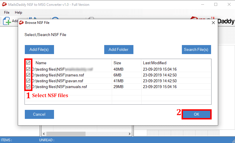 MailsDaddy NSF to MSG Converter Tool screenshot MailsDaddy NSF to MSG Converter Tool screenshot