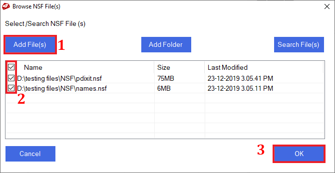 Export IBM Notes using NSF to PST Converter