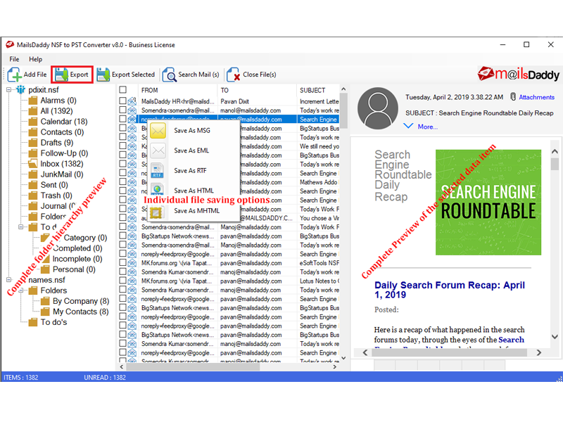 Windows 8 MailsDaddy NSF to PST Converter 9.2 full Windows 8 MailsDaddy NSF to PST Converter full