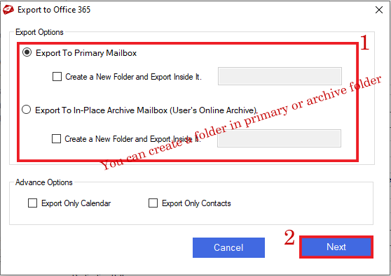 convrt olm to office 365