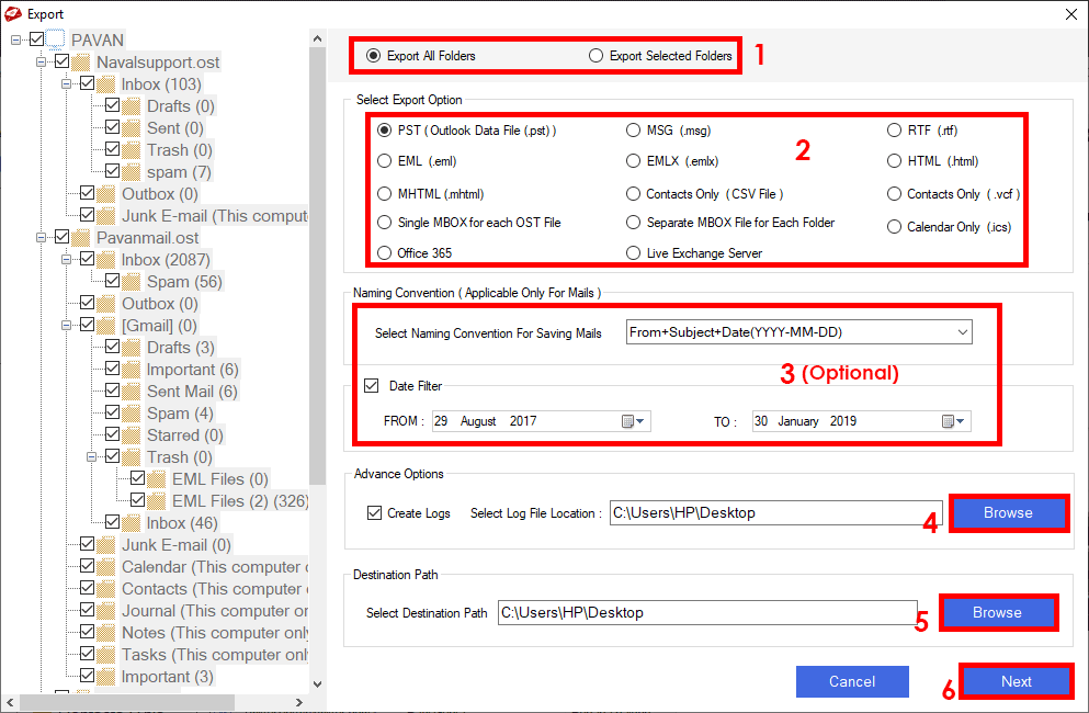 MailsDaddy OST to PST Converter screenshot