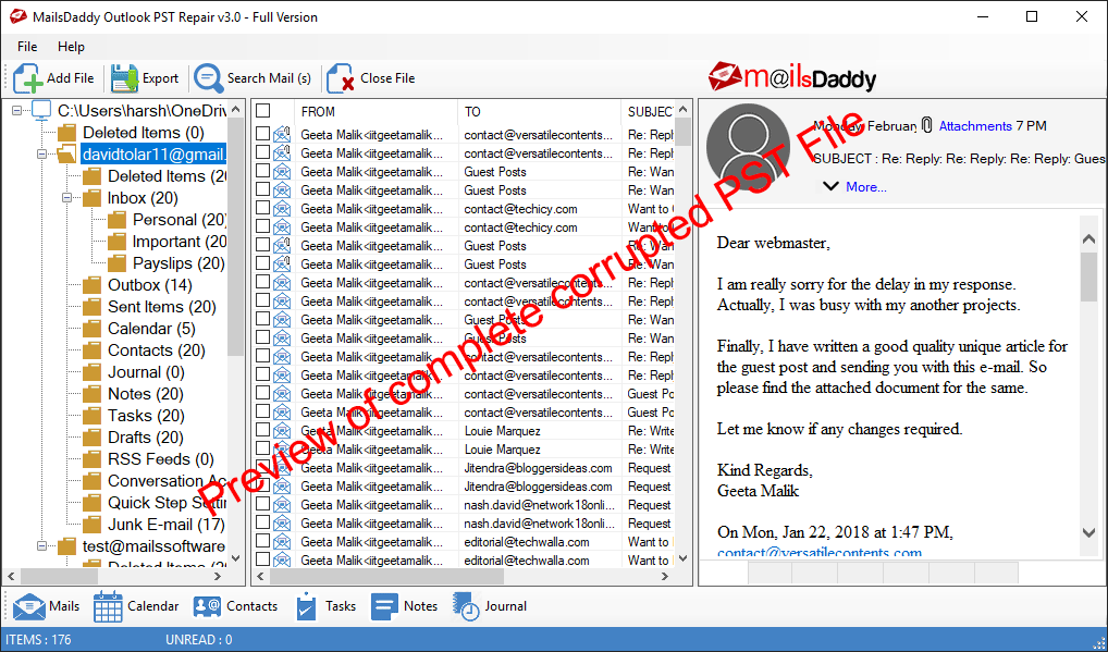 Windows 8 MailsDaddy Outlook PST Repair 3.0 full Windows 8 MailsDaddy Outlook PST Repair full