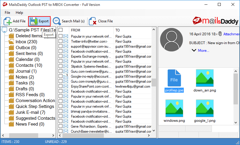 bulk export
