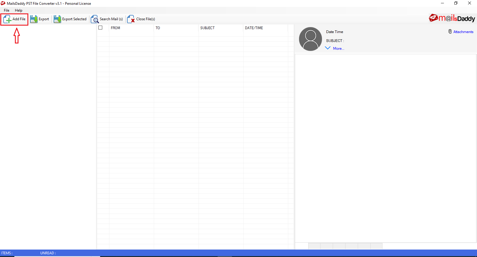 MailsDaddy PST to MSG Converter screenshot MailsDaddy PST to MSG Converter screenshot