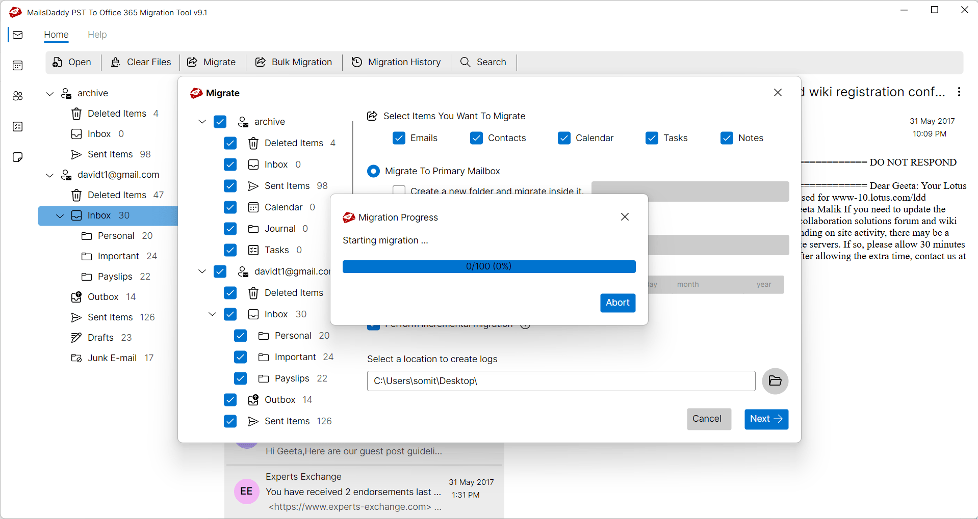 export exchange mailbox edb to outlook pst